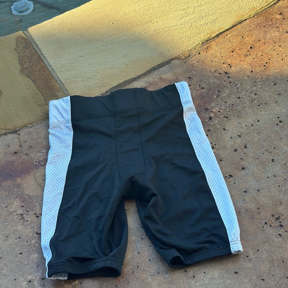 Nike team Men's Black and White Athletic Football Shorts